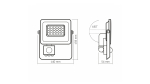 LED Floodligh 20W NW SMD IP65 PIR, White